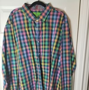 Mens Bristol & Bull Rainbow Long Sleeve Shirt 3XLT